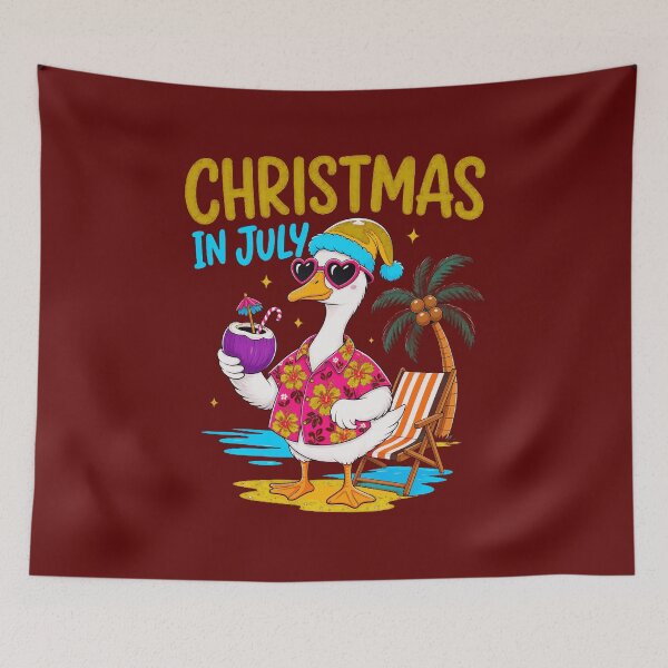Item preview, Christmas In July Flamingo  designed and sold by magnusreynolds.