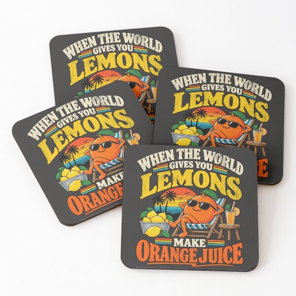 Item preview, When the World Gives You Lemons Make Orange Juice – Think Different Funny Saying designed and sold by TheTrendsDesk.