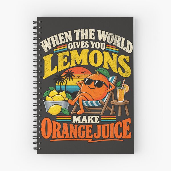 Item preview, When the World Gives You Lemons Make Orange Juice – Think Different Funny Saying designed and sold by TheTrendsDesk.