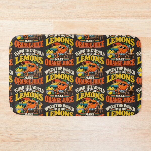 Item preview, When the World Gives You Lemons Make Orange Juice – Think Different Funny Saying designed and sold by TheTrendsDesk.