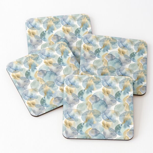 Item preview, Vibrant Watercolor Bubbles - Colorful Abstract Pattern designed and sold by MOONE FLOWER.