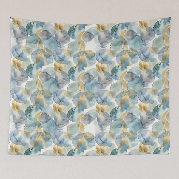 Item preview, Vibrant Watercolor Bubbles - Colorful Abstract Pattern designed and sold by MOONE FLOWER.