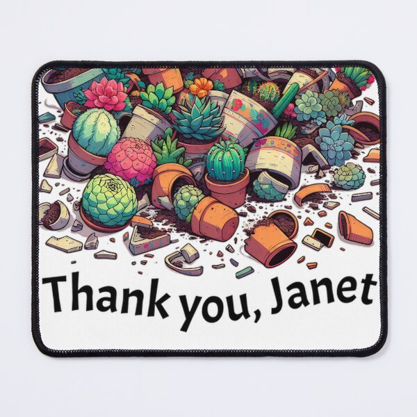 Item preview, Thank You Janet Cacti and Succulents Design – The Good Place Tribute #4852 designed and sold by shawn-muse.