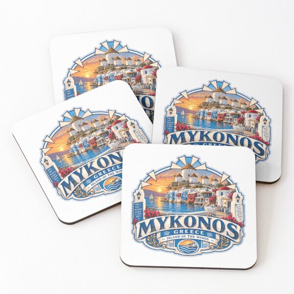 Item preview, Mykonos Greece Island Of The Winds Travel Vacation Souvenir Tourist designed and sold by NeedForParks.