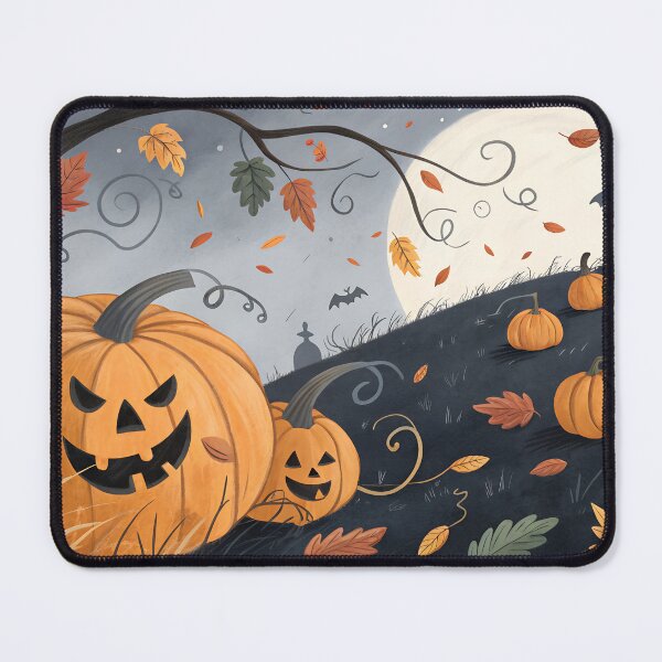 Item preview, Spooky Halloween Jack-o'-Lantern Pumpkin Hill designed and sold by AlinaMel.