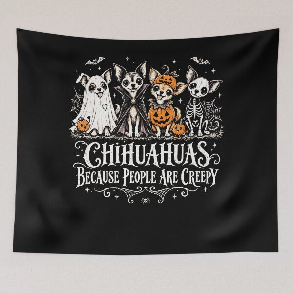 Item preview, Halloween Chihuahuas Because People Are Creepy designed and sold by Alzasshop.