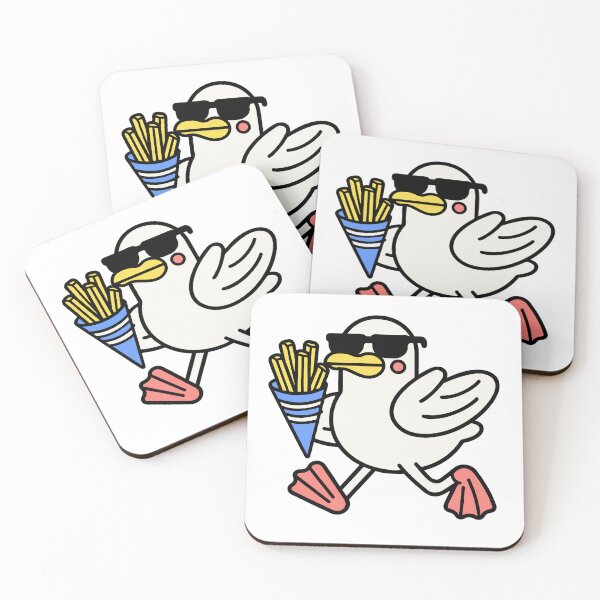 Item preview, Seagull Stealing French Fries designed and sold by BysonDesigns.
