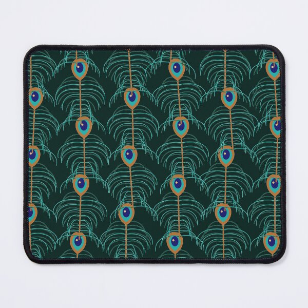 Item preview, Peacock Plume Weave Iridescent Feather Tessellation designed and sold by KungPowUnicorn.