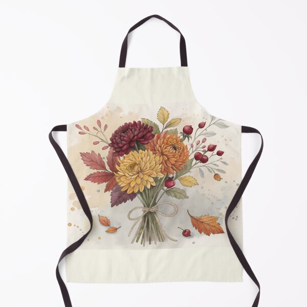Item preview, Cozy Autumn Flower Bouquet with Chrysanthemums designed and sold by AlinaMel.