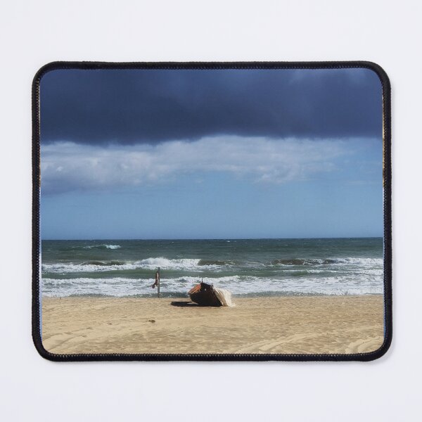 Item preview, Solitary Boat Under Moody Skies designed and sold by NaturalChroma.