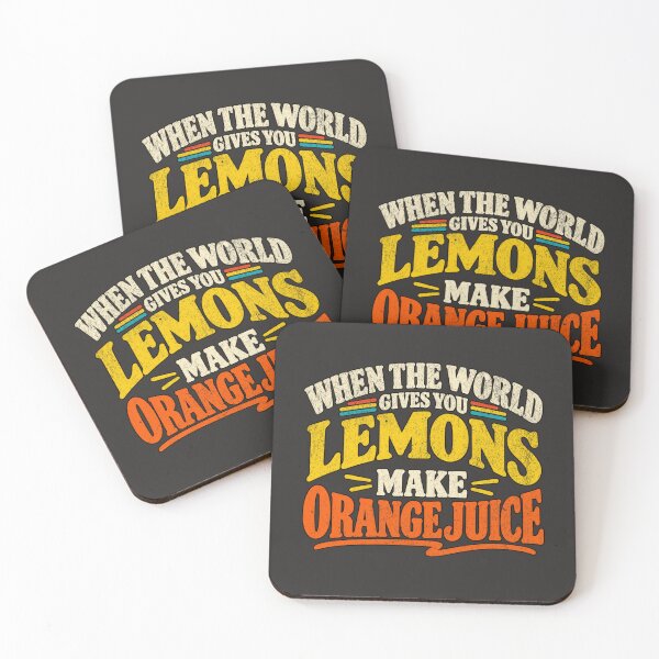 Item preview, When the World Gives You Lemons Make Orange Juice – Funny Life Advice Quote designed and sold by TheTrendsDesk.