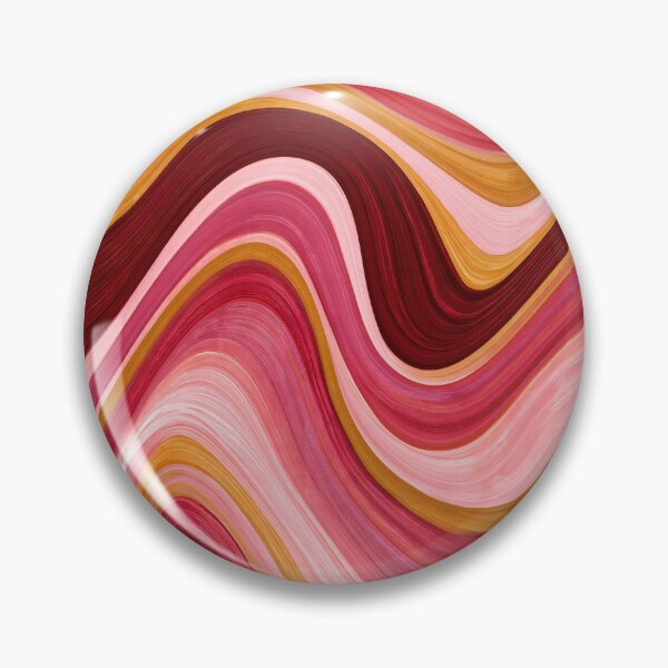 Item preview, Hot Pink, Burgundy & Orange Groovy 70s Waves designed and sold by AlfiB.
