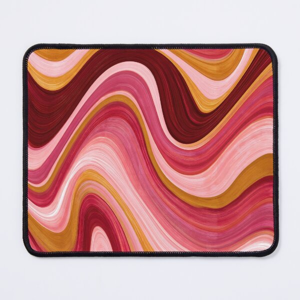Item preview, Hot Pink, Burgundy & Orange Groovy 70s Waves designed and sold by AlfiB.