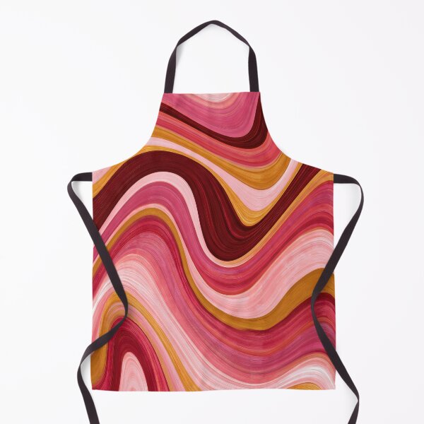 Item preview, Hot Pink, Burgundy & Orange Groovy 70s Waves designed and sold by AlfiB.