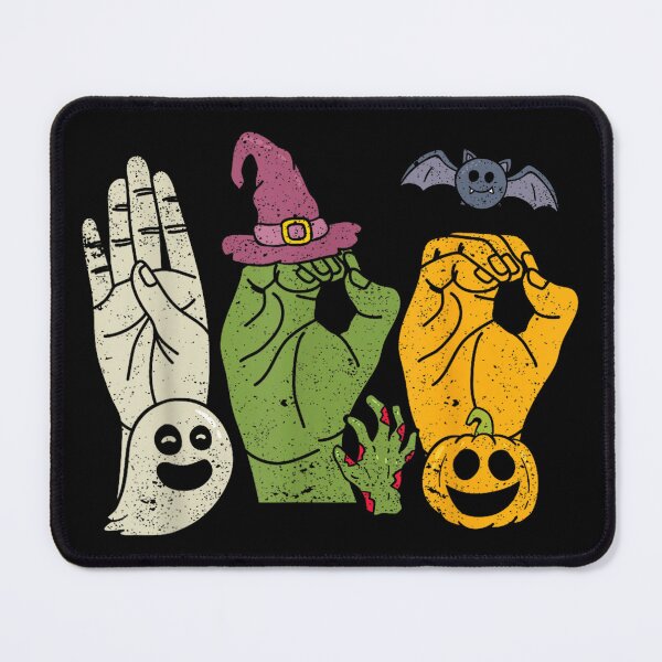 Item preview, Boo Hands American Sign Language Pride ASL Halloween Witch designed and sold by Suzu Comena.