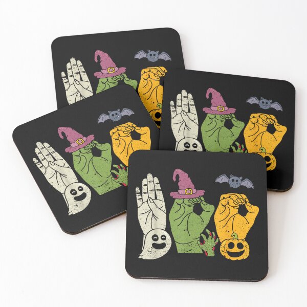 Item preview, Boo Hands American Sign Language Pride ASL Halloween Witch  designed and sold by Suzu Comena.