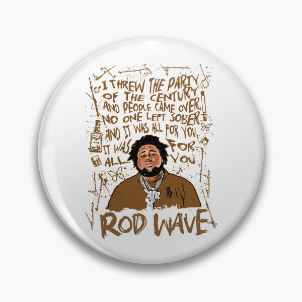 Item preview, Rod Wave Lyrics Illustration designed and sold by SundayFactions.