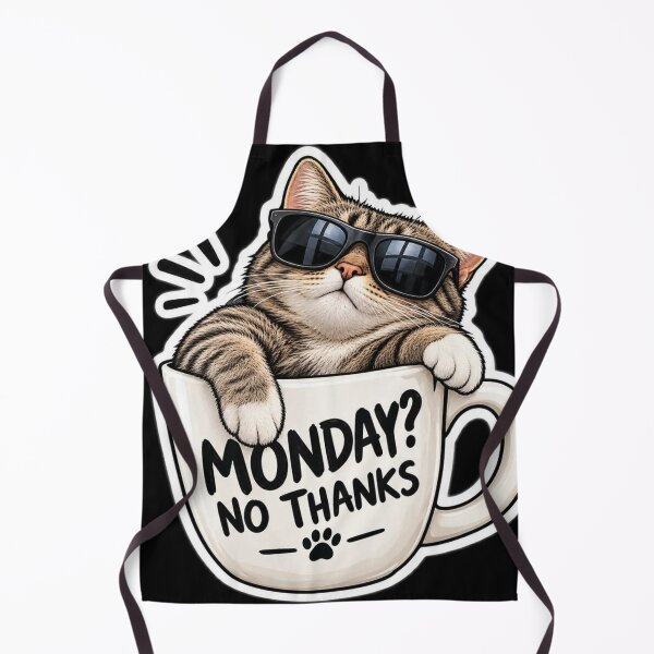 Item preview, No Stress Just Vibes – Relaxing Cat Summer Sticker designed and sold by ser-Ile.