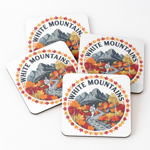 Item preview, White Mountains Autumn Hiking Sticker designed and sold by Imaginarium of Chaos falcon88 .