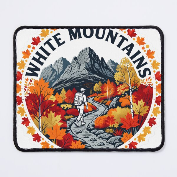Item preview, White Mountains Autumn Hiking Sticker designed and sold by Imaginarium of Chaos falcon88 .