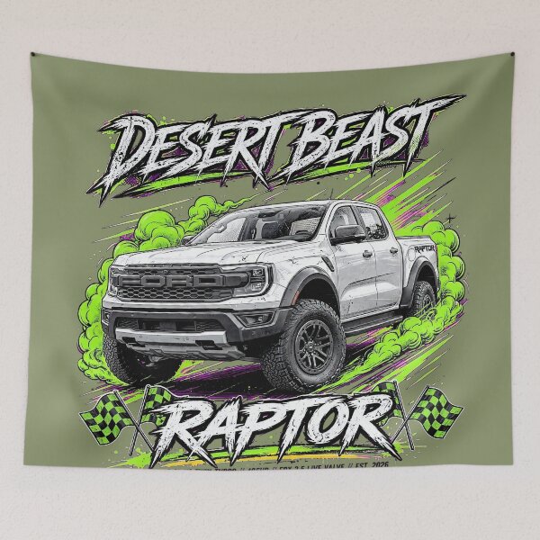 Item preview, Desert Beast Ranger Raptor white OffRoad  designed and sold by TheStreetREV.