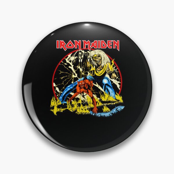 Item preview, Maiden Eddie Demon Lightning Fire Metal designed and sold by Rafiqrafisqy.