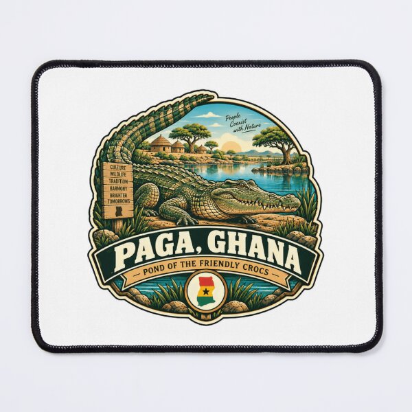 Item preview, Paga, Ghana Pond Of The Friendly Crocs African Wildlife Travel designed and sold by NeedForParks.