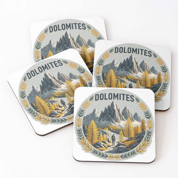 Item preview, Dolomites Autumn Hiking Sticker designed and sold by Imaginarium of Chaos falcon88 .