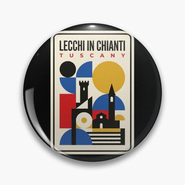 Item preview, Retro Lecchi In Chianti Bauhaus Geometric Skyline designed and sold by k3rstman1.