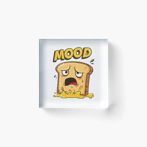 Item preview, Melting Toast Mood Funny Overwhelmed Design designed and sold by NicolasGlowArt.