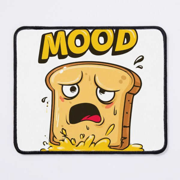 Item preview, Melting Toast Mood Funny Overwhelmed Design designed and sold by NicolasGlowArt.