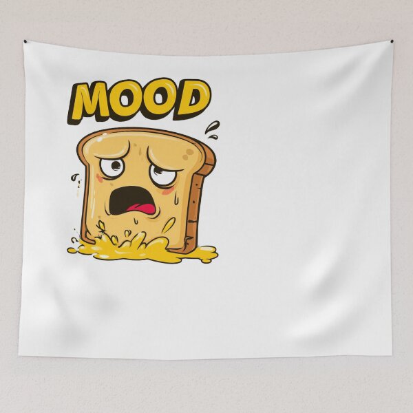Item preview, Melting Toast Mood Funny Overwhelmed Design designed and sold by NicolasGlowArt.