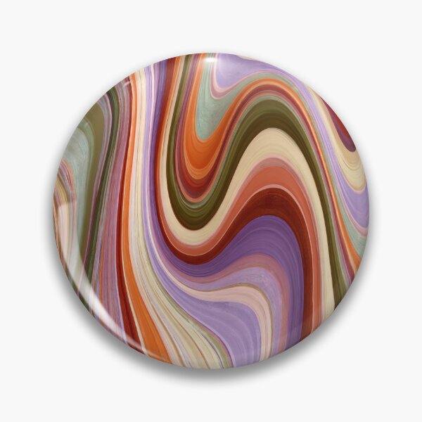 Item preview, Lavender, Olive & Rust Retro Psychedelic Waves designed and sold by AlfiB.