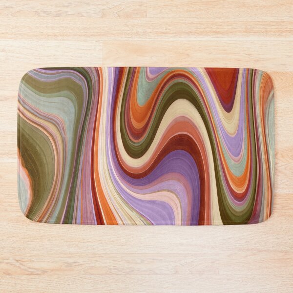 Item preview, Lavender, Olive & Rust Retro Psychedelic Waves designed and sold by AlfiB.