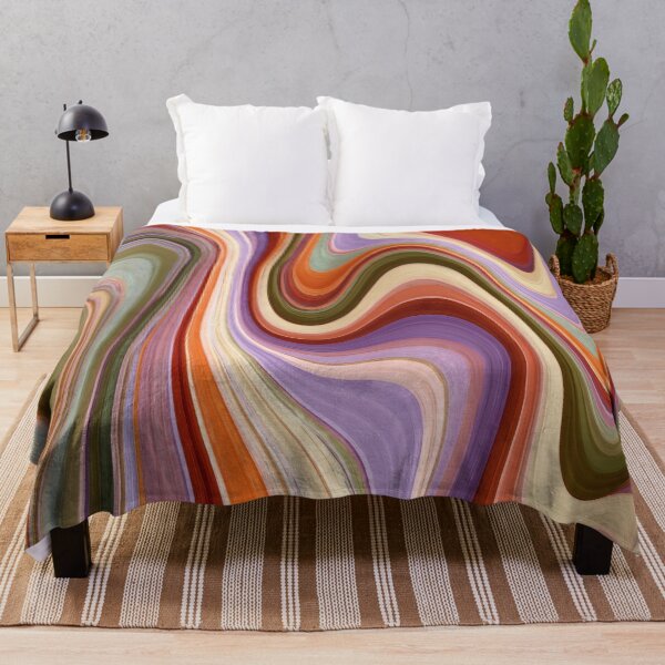 Item preview, Lavender, Olive & Rust Retro Psychedelic Waves designed and sold by AlfiB.