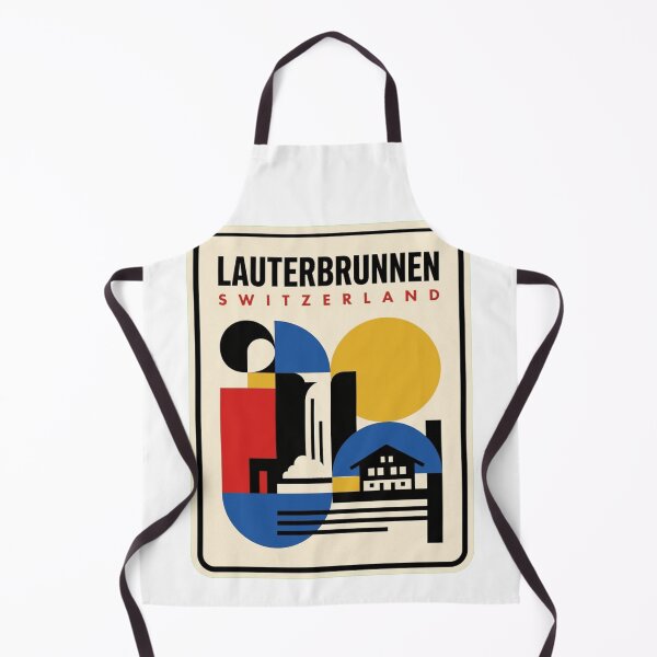 Item preview, Retro Lauterbrunnen Bauhaus Geometric Skyline designed and sold by k3rstman1.