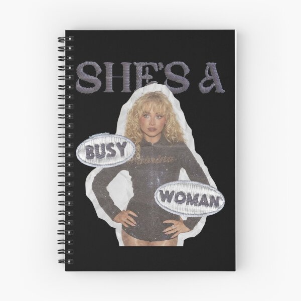 Item preview, Sabrina Carpenter Shes A Busy Woman Embroidered Style Graphic designed and sold by Coolshopsea.