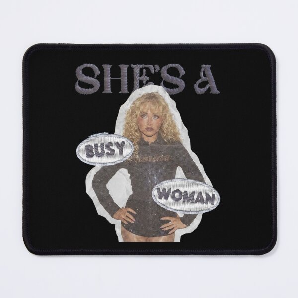 Item preview, Sabrina Carpenter Shes A Busy Woman Embroidered Style Graphic designed and sold by Coolshopsea.