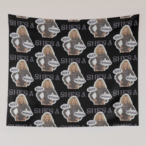 Item preview, Sabrina Carpenter Shes A Busy Woman Embroidered Style Graphic designed and sold by Coolshopsea.