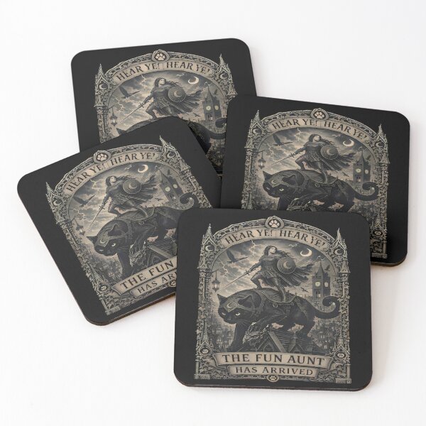 Item preview, Fun Aunt Knight Riding Black Cat designed and sold by lanfordl.