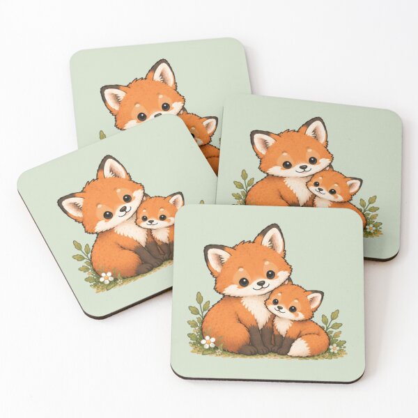 Item preview, Mum & Baby Fox designed and sold by MellowMunchkins.