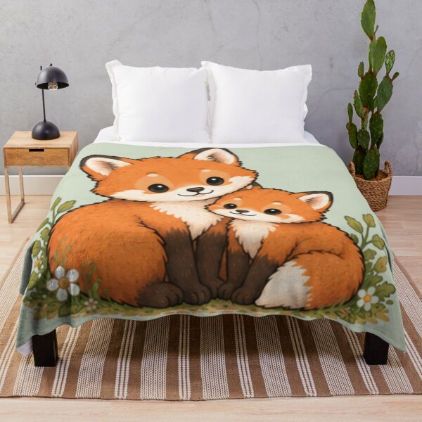 Item preview, Mum & Baby Fox designed and sold by MellowMunchkins.