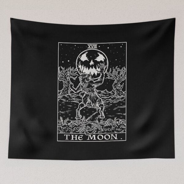 Item preview, The Moon Tarot Card Halloween Werewolf Pagan Witch Clothing designed and sold by Suzu Comena.