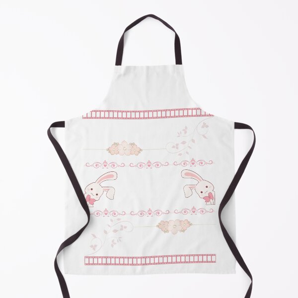 Item preview, Cute Pastel Pink Rabbit Floral Border Design designed and sold by Rehnair.