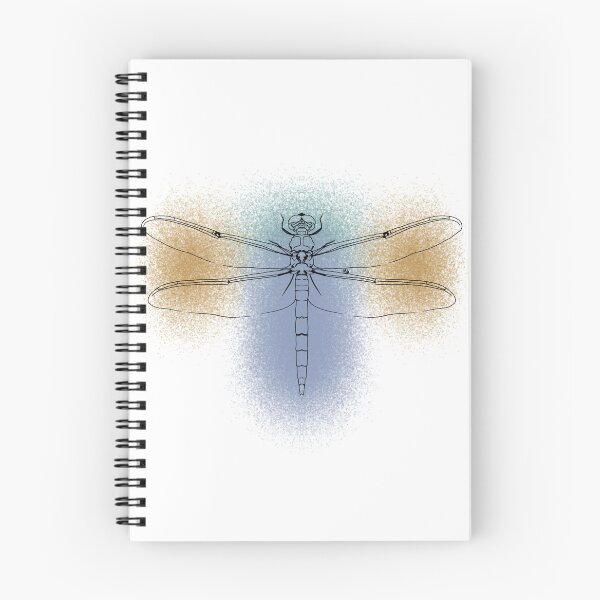Item preview, Great Blue Skimmer Dragonfly Line-art (Blue & Beige) designed and sold by Burnt_Pikachu.
