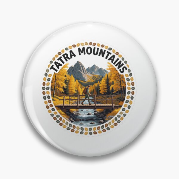 Item preview, Tatra Mountains Autumn Hiking Sticker designed and sold by Imaginarium of Chaos falcon88 .