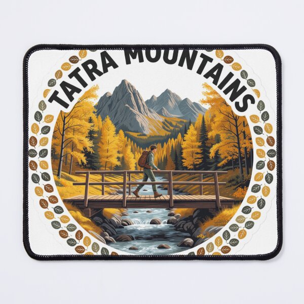 Item preview, Tatra Mountains Autumn Hiking Sticker designed and sold by Imaginarium of Chaos falcon88 .