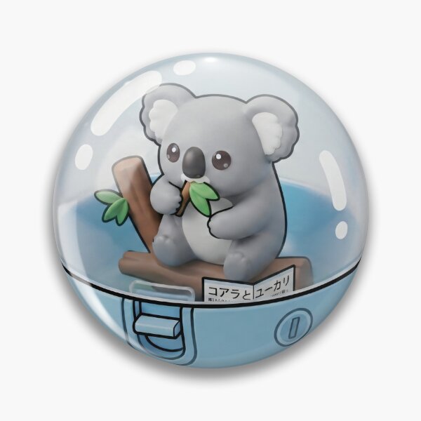 Item preview, Cute Koala with Eucalyptus in a Capsule Kawaii Japanese Capsule Art-#serie1 designed and sold by JeanChiale.