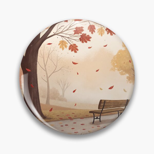 Item preview, Moody November Fog Autumn Park Art designed and sold by AlinaMel.