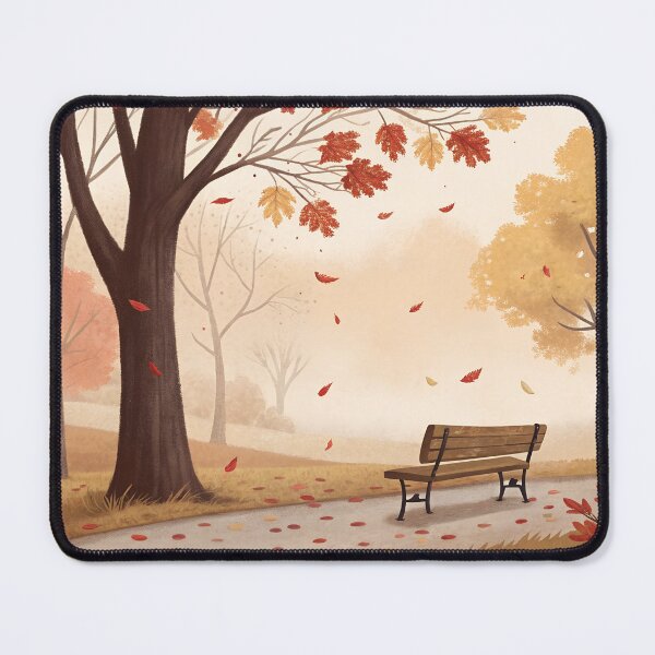 Item preview, Moody November Fog Autumn Park Art designed and sold by AlinaMel.